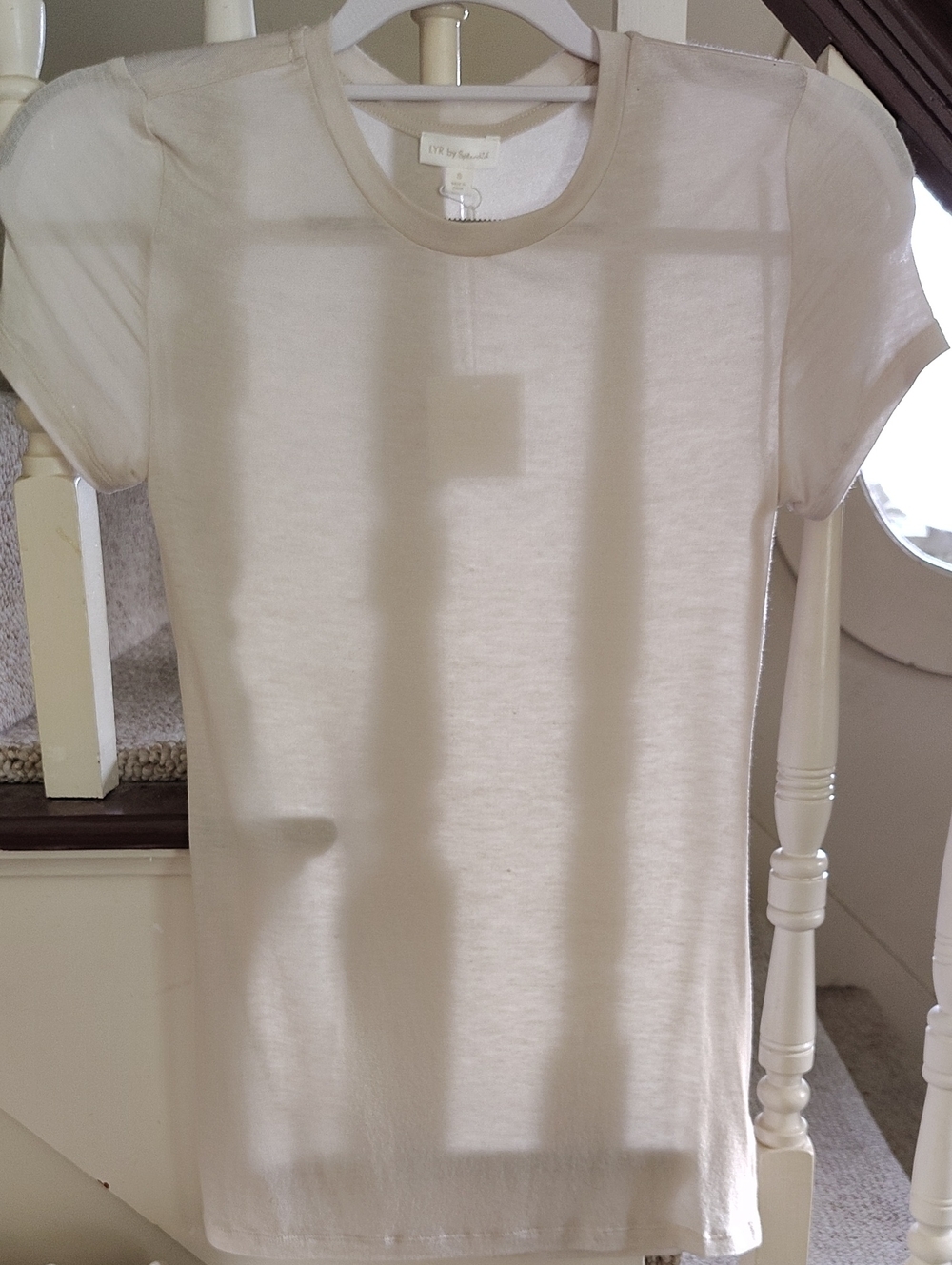 Splendid LYR Cream Crewneck Tee